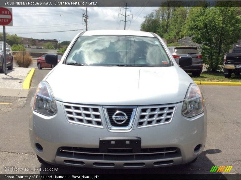 Silver Ice Metallic / Gray 2008 Nissan Rogue S AWD