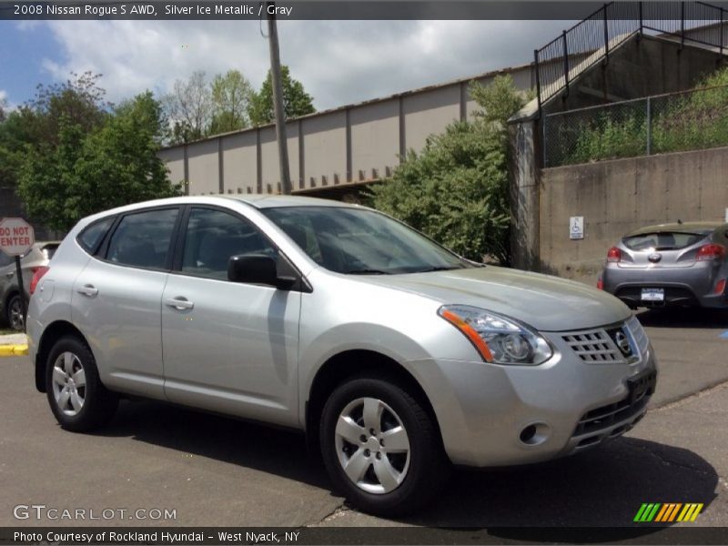 Silver Ice Metallic / Gray 2008 Nissan Rogue S AWD
