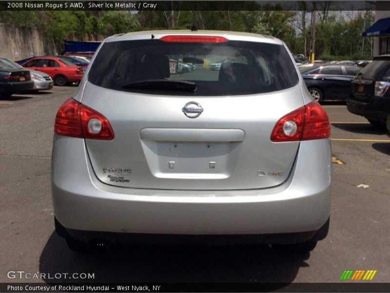 Silver Ice Metallic / Gray 2008 Nissan Rogue S AWD