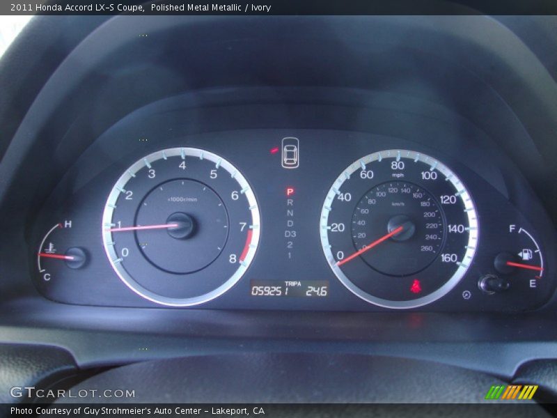 Polished Metal Metallic / Ivory 2011 Honda Accord LX-S Coupe