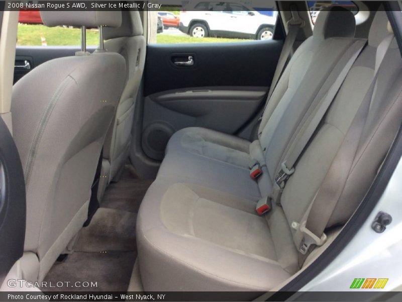 Silver Ice Metallic / Gray 2008 Nissan Rogue S AWD