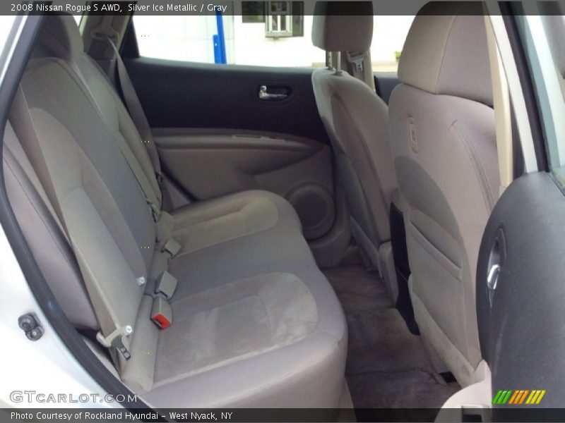 Silver Ice Metallic / Gray 2008 Nissan Rogue S AWD