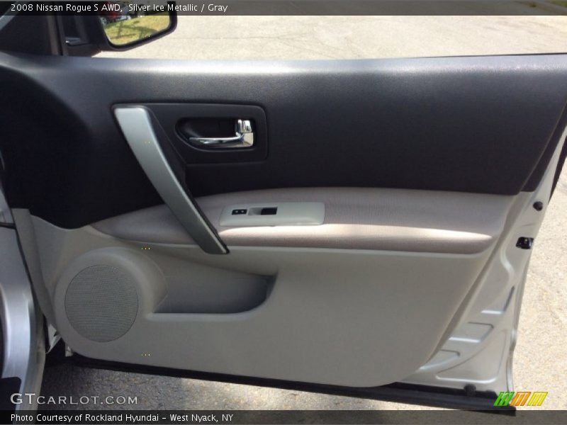 Silver Ice Metallic / Gray 2008 Nissan Rogue S AWD