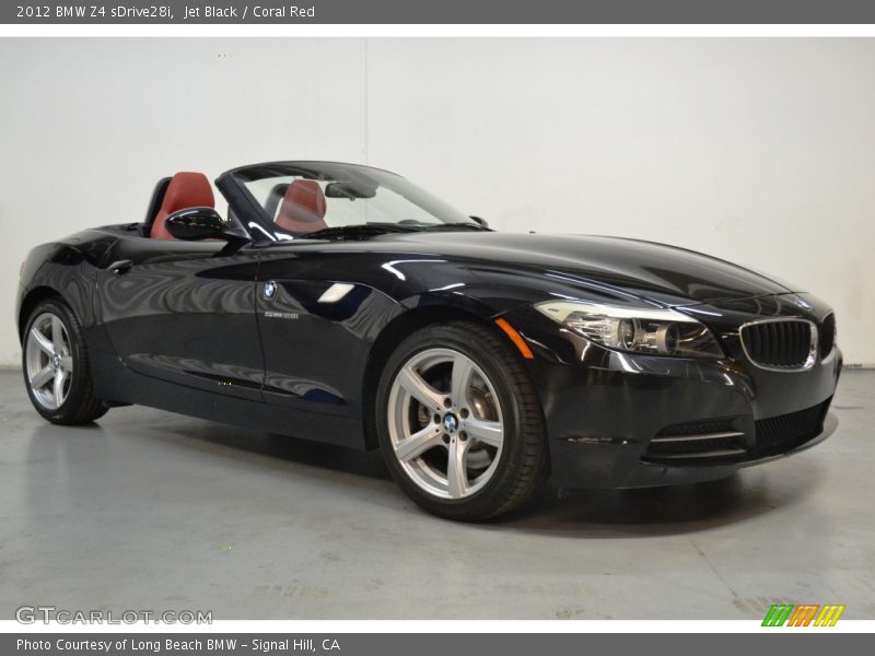 Jet Black / Coral Red 2012 BMW Z4 sDrive28i