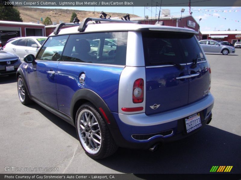 Lightning Blue Metallic / Blue/Carbon Black 2008 Mini Cooper S Clubman