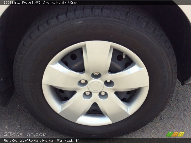 Silver Ice Metallic / Gray 2008 Nissan Rogue S AWD