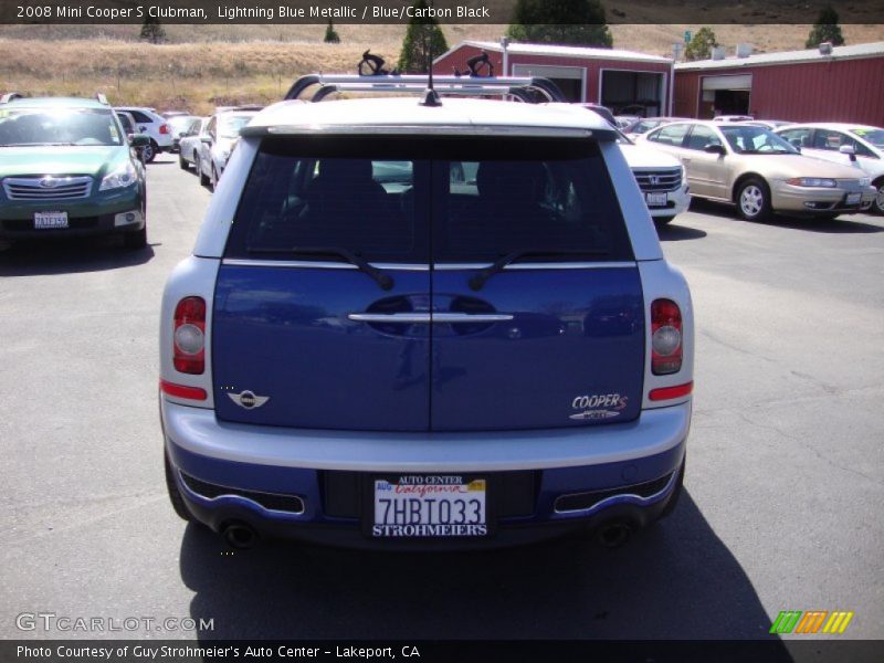 Lightning Blue Metallic / Blue/Carbon Black 2008 Mini Cooper S Clubman