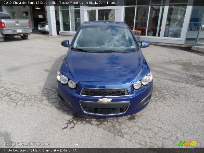 Blue Topaz Metallic / Jet Black/Dark Titanium 2012 Chevrolet Sonic LS Sedan
