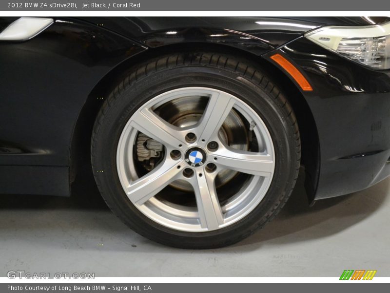 Jet Black / Coral Red 2012 BMW Z4 sDrive28i