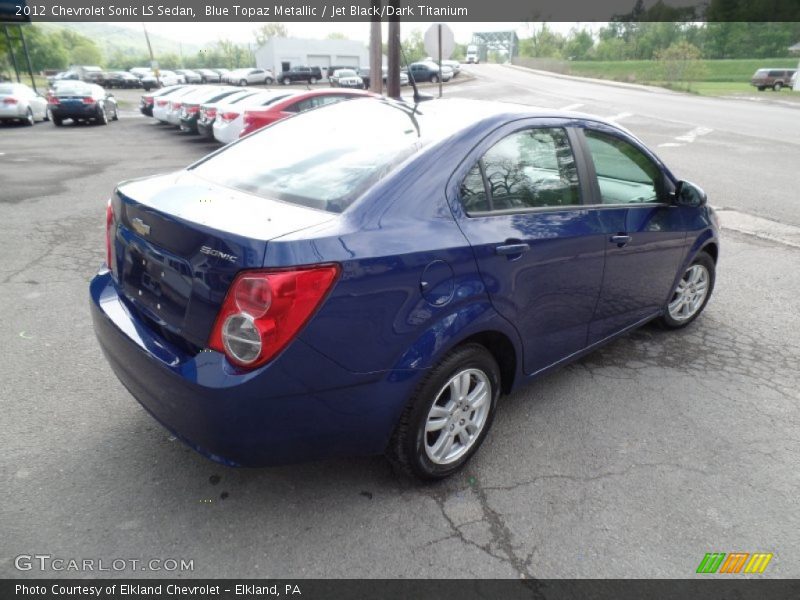 Blue Topaz Metallic / Jet Black/Dark Titanium 2012 Chevrolet Sonic LS Sedan