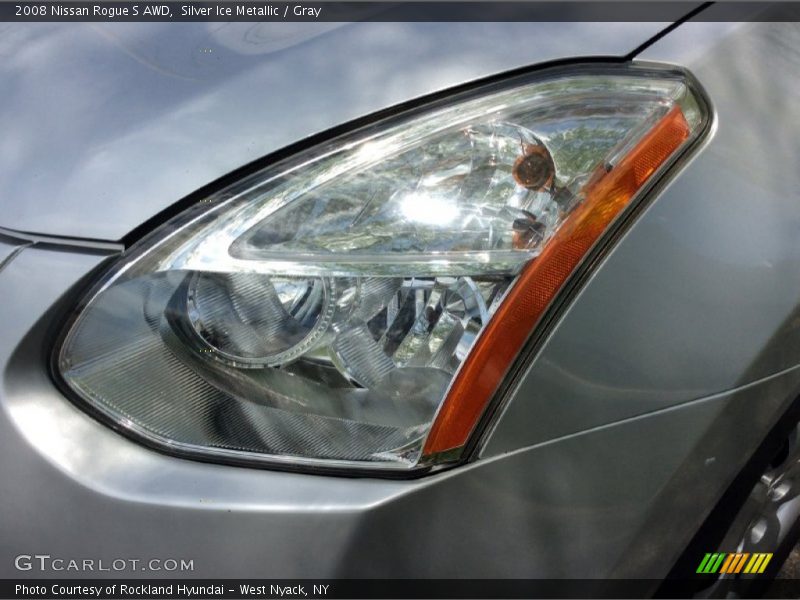 Silver Ice Metallic / Gray 2008 Nissan Rogue S AWD