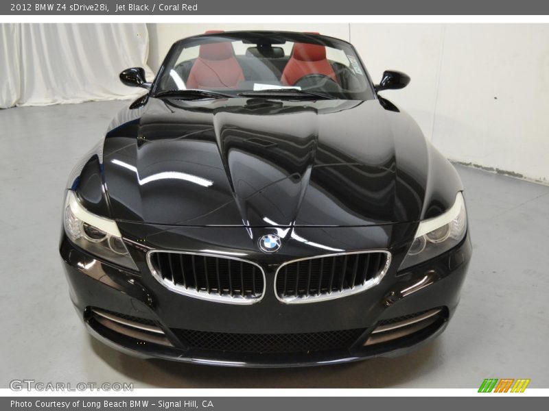 Jet Black / Coral Red 2012 BMW Z4 sDrive28i