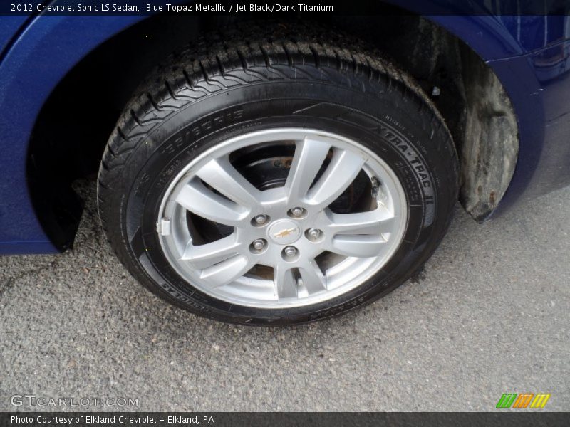 Blue Topaz Metallic / Jet Black/Dark Titanium 2012 Chevrolet Sonic LS Sedan
