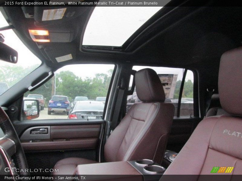 White Platinum Metallic Tri-Coat / Platinum Brunello 2015 Ford Expedition EL Platinum