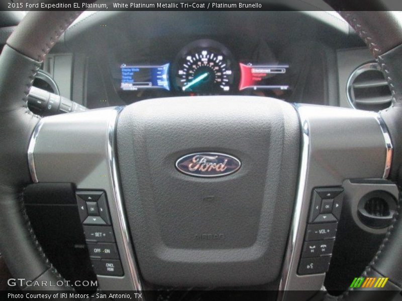 White Platinum Metallic Tri-Coat / Platinum Brunello 2015 Ford Expedition EL Platinum