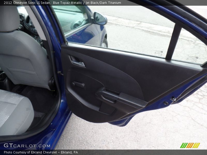 Blue Topaz Metallic / Jet Black/Dark Titanium 2012 Chevrolet Sonic LS Sedan