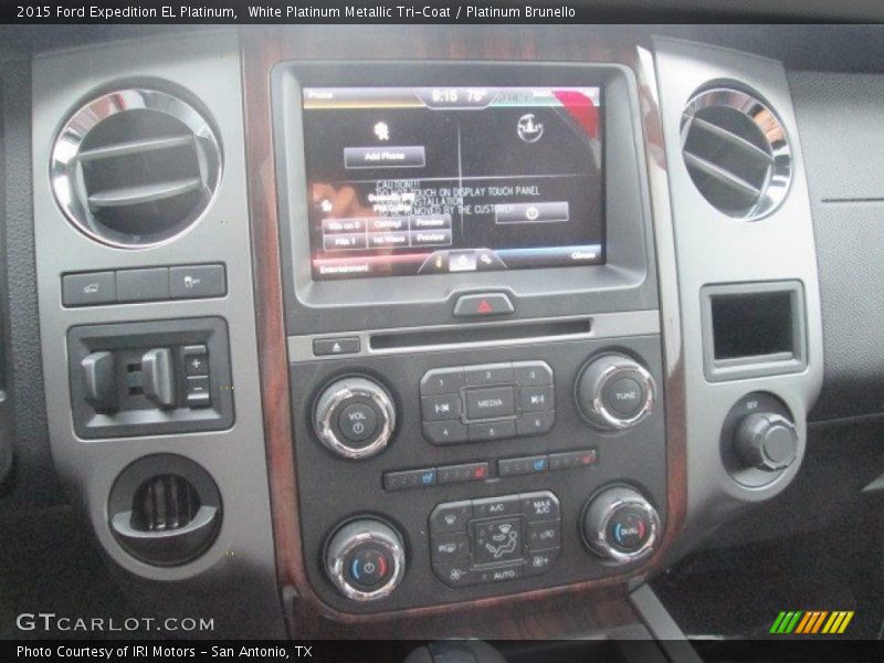 White Platinum Metallic Tri-Coat / Platinum Brunello 2015 Ford Expedition EL Platinum