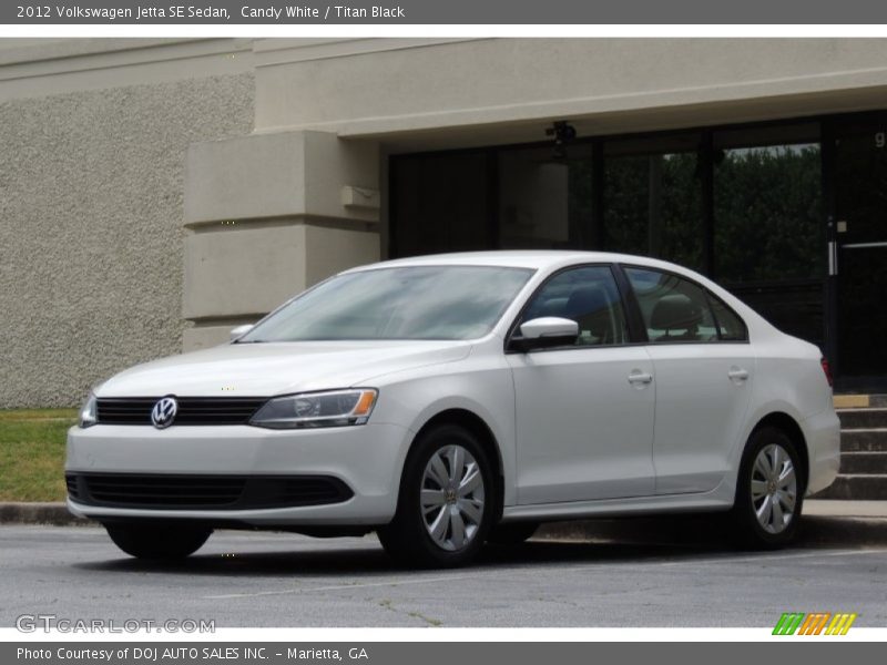 Candy White / Titan Black 2012 Volkswagen Jetta SE Sedan