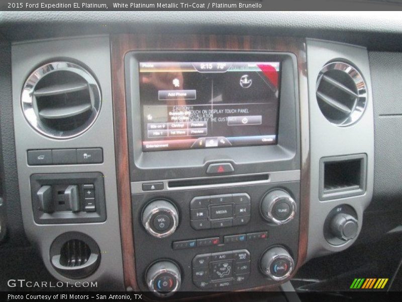 White Platinum Metallic Tri-Coat / Platinum Brunello 2015 Ford Expedition EL Platinum