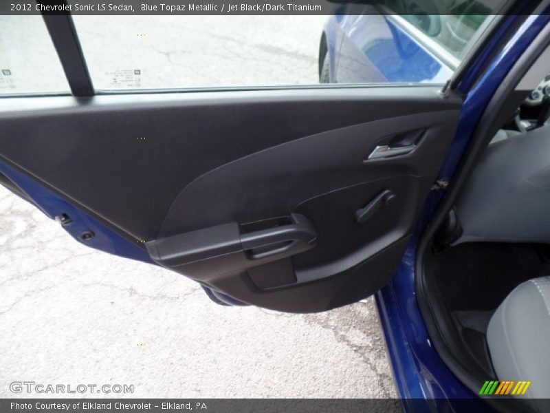 Blue Topaz Metallic / Jet Black/Dark Titanium 2012 Chevrolet Sonic LS Sedan