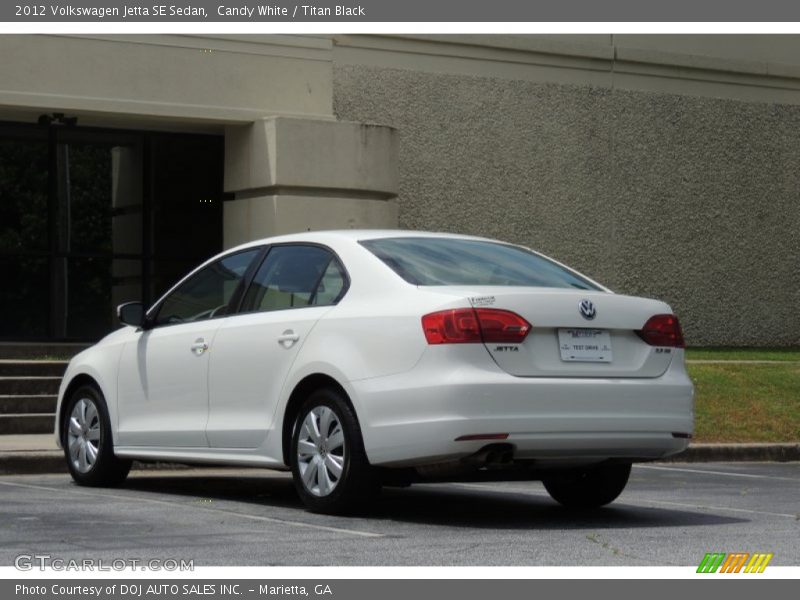 Candy White / Titan Black 2012 Volkswagen Jetta SE Sedan