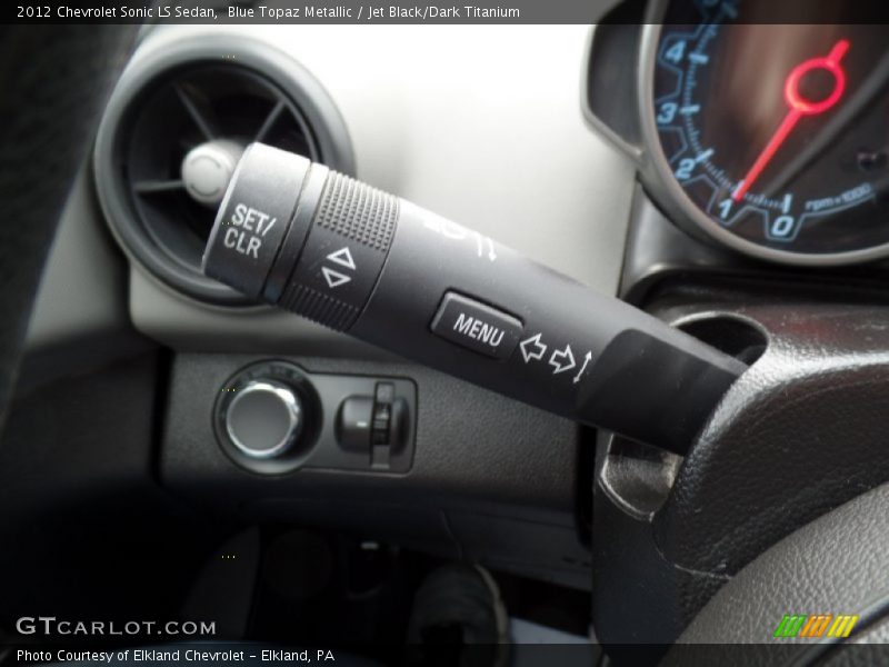 Blue Topaz Metallic / Jet Black/Dark Titanium 2012 Chevrolet Sonic LS Sedan