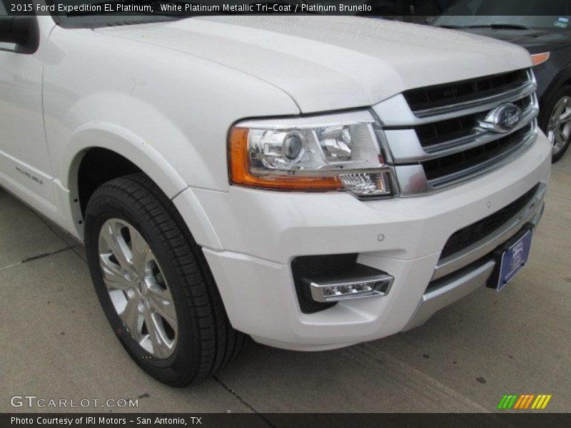 White Platinum Metallic Tri-Coat / Platinum Brunello 2015 Ford Expedition EL Platinum