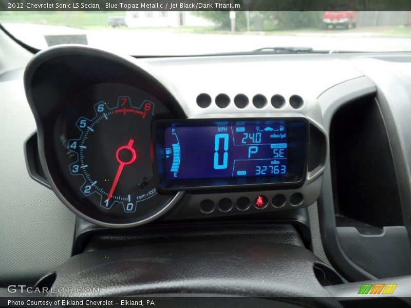 Blue Topaz Metallic / Jet Black/Dark Titanium 2012 Chevrolet Sonic LS Sedan