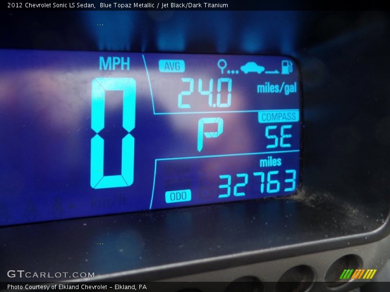 Blue Topaz Metallic / Jet Black/Dark Titanium 2012 Chevrolet Sonic LS Sedan