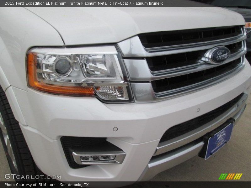 White Platinum Metallic Tri-Coat / Platinum Brunello 2015 Ford Expedition EL Platinum