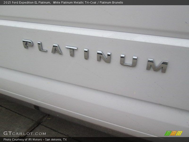 White Platinum Metallic Tri-Coat / Platinum Brunello 2015 Ford Expedition EL Platinum