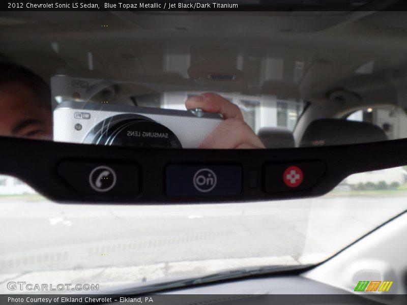 Blue Topaz Metallic / Jet Black/Dark Titanium 2012 Chevrolet Sonic LS Sedan