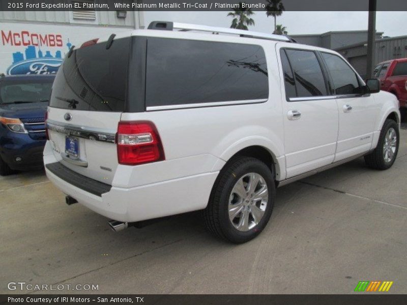 White Platinum Metallic Tri-Coat / Platinum Brunello 2015 Ford Expedition EL Platinum