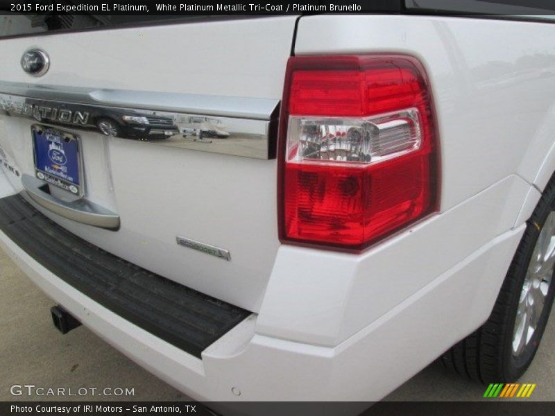 White Platinum Metallic Tri-Coat / Platinum Brunello 2015 Ford Expedition EL Platinum