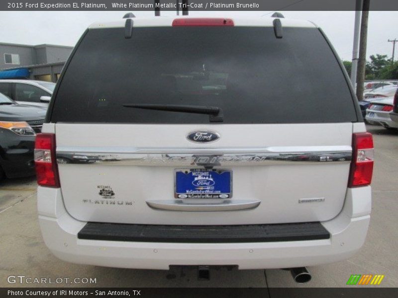 White Platinum Metallic Tri-Coat / Platinum Brunello 2015 Ford Expedition EL Platinum