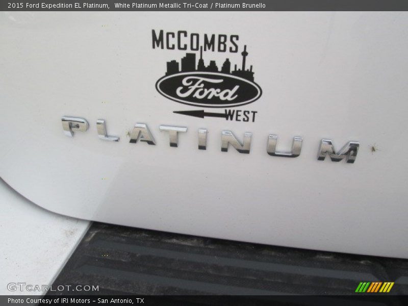 White Platinum Metallic Tri-Coat / Platinum Brunello 2015 Ford Expedition EL Platinum