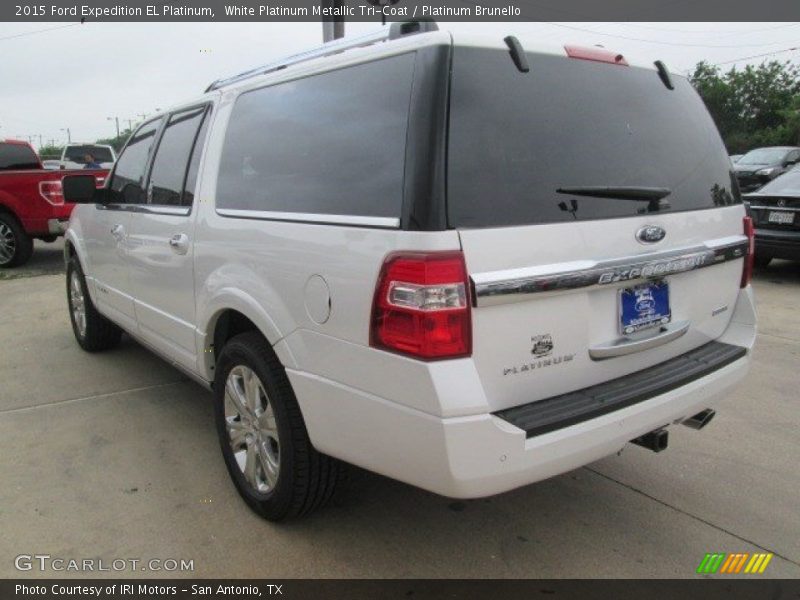 White Platinum Metallic Tri-Coat / Platinum Brunello 2015 Ford Expedition EL Platinum