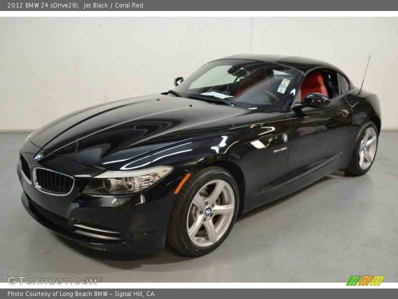 Jet Black / Coral Red 2012 BMW Z4 sDrive28i