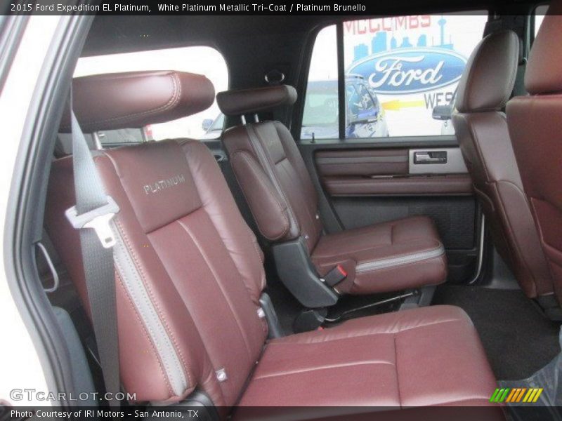 White Platinum Metallic Tri-Coat / Platinum Brunello 2015 Ford Expedition EL Platinum