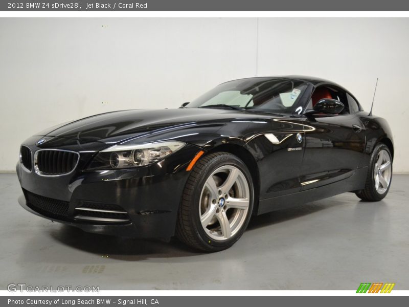 Jet Black / Coral Red 2012 BMW Z4 sDrive28i