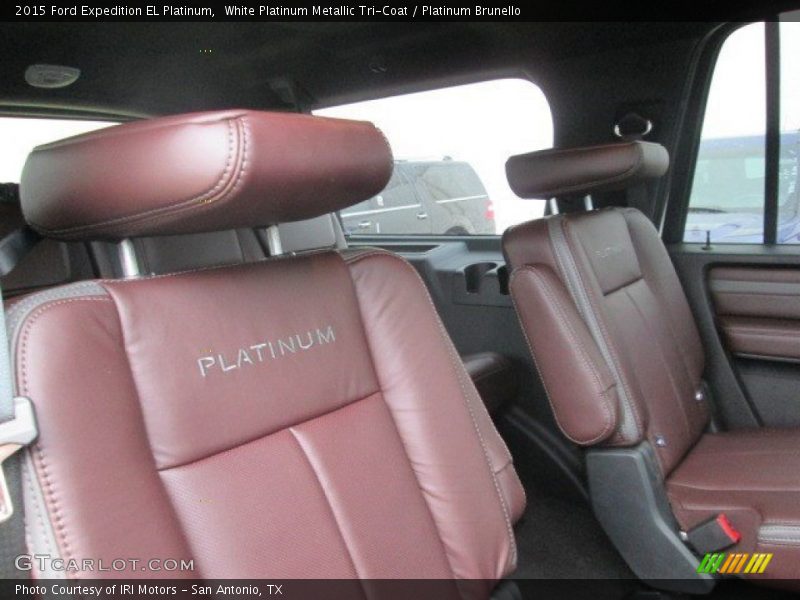 White Platinum Metallic Tri-Coat / Platinum Brunello 2015 Ford Expedition EL Platinum