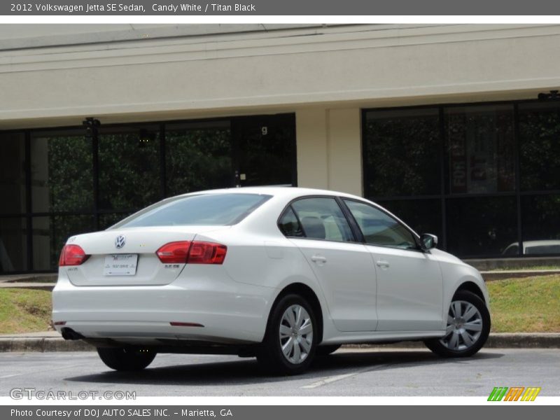 Candy White / Titan Black 2012 Volkswagen Jetta SE Sedan