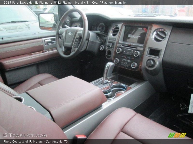 White Platinum Metallic Tri-Coat / Platinum Brunello 2015 Ford Expedition EL Platinum