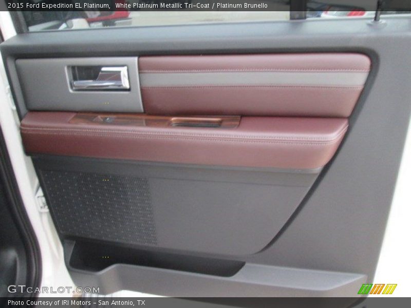 White Platinum Metallic Tri-Coat / Platinum Brunello 2015 Ford Expedition EL Platinum