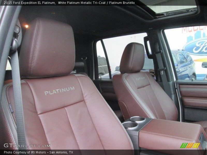White Platinum Metallic Tri-Coat / Platinum Brunello 2015 Ford Expedition EL Platinum