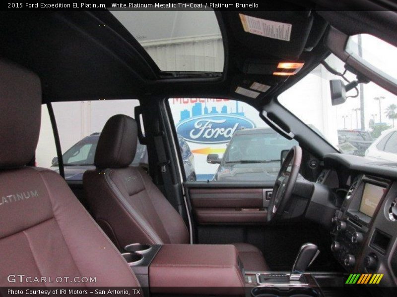 White Platinum Metallic Tri-Coat / Platinum Brunello 2015 Ford Expedition EL Platinum