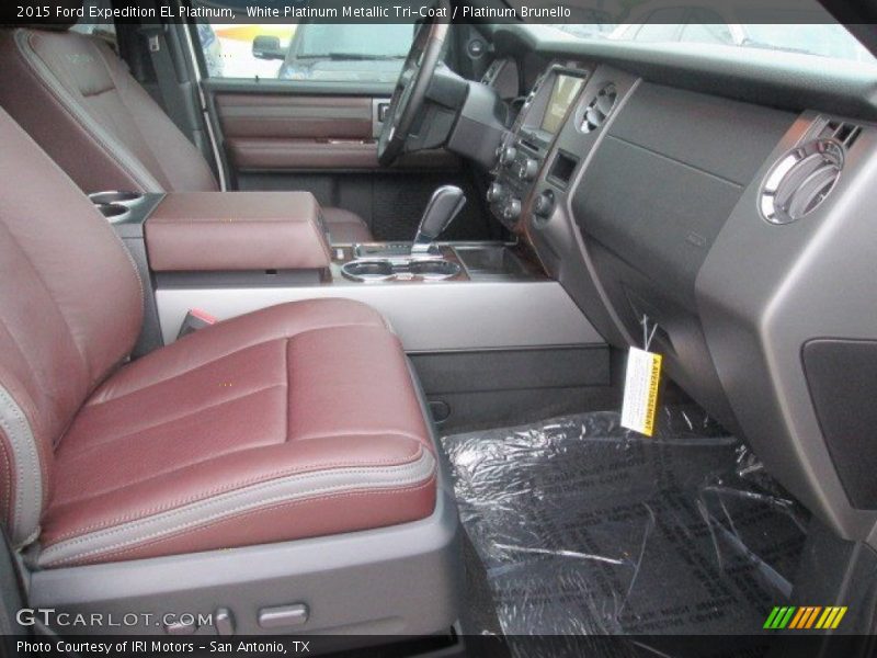 White Platinum Metallic Tri-Coat / Platinum Brunello 2015 Ford Expedition EL Platinum