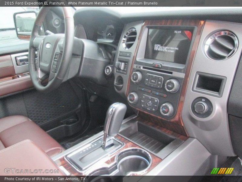 White Platinum Metallic Tri-Coat / Platinum Brunello 2015 Ford Expedition EL Platinum