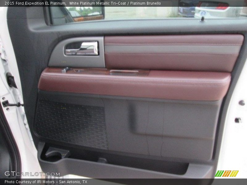 White Platinum Metallic Tri-Coat / Platinum Brunello 2015 Ford Expedition EL Platinum