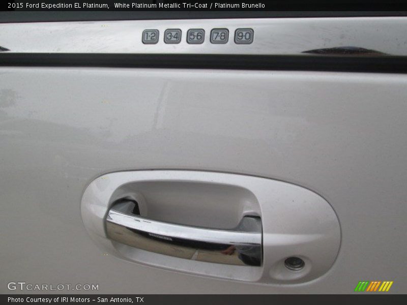 White Platinum Metallic Tri-Coat / Platinum Brunello 2015 Ford Expedition EL Platinum